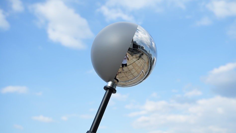 vfx ball 20cm half mirror half grey ball插图